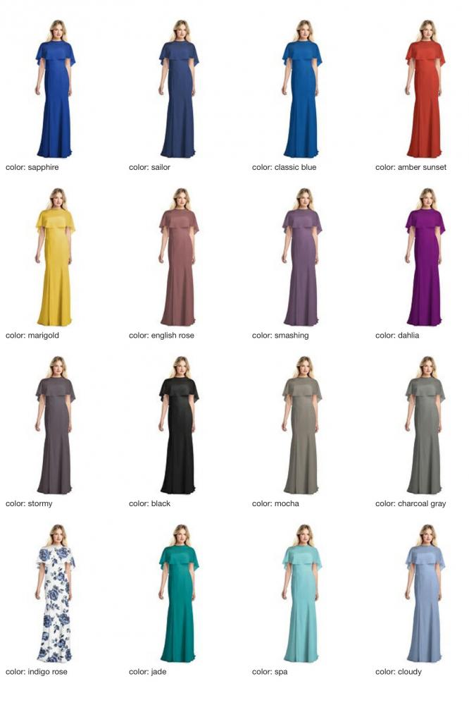 JP1038 Jenny Packham ジェニーパッカム ブライズメイド ロングドレス 79色 【結婚式 ブライズメイド アッシャー オーダーメイド】