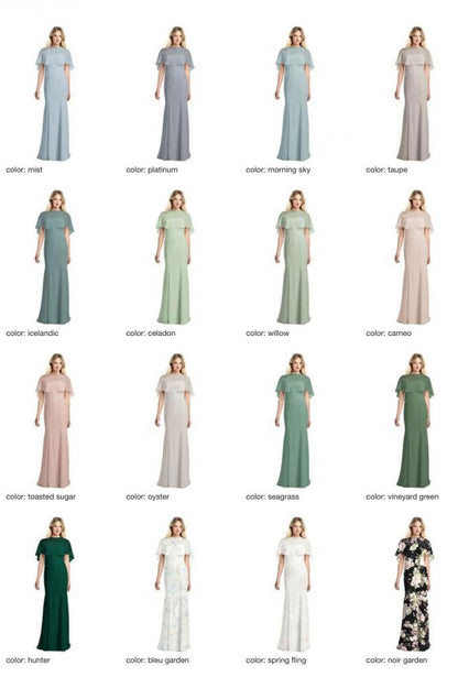 JP1038 Jenny Packham ジェニーパッカム ブライズメイド ロングドレス 79色 【結婚式 ブライズメイド アッシャー オーダーメイド】