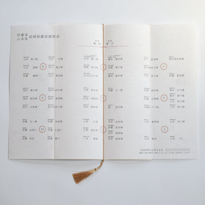 【結婚式 席次表 大人数専用】神楽 (印刷込み)【結婚式 ペーパー 席次表】