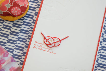 【結婚式 席次表 大人数専用】吉祥 白 (印刷込み)【結婚式 ペーパー 席次表】