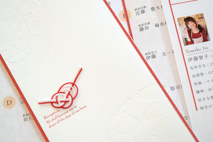 【結婚式 席次表 大人数専用】吉祥 白 (印刷込み)【結婚式 ペーパー 席次表】