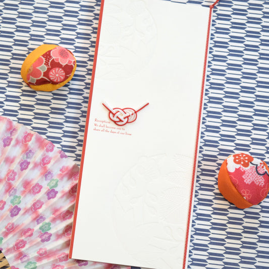 席順表 (印刷込み) 吉祥 白 結婚式 席順表【結婚式 ペーパー 席次表】