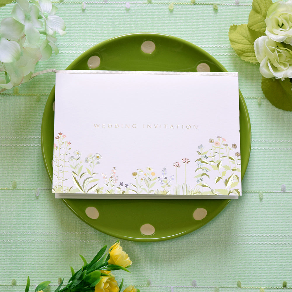 【結婚式 招待状セット】花ことば (印刷込み)【結婚式 ペーパー 招待状】