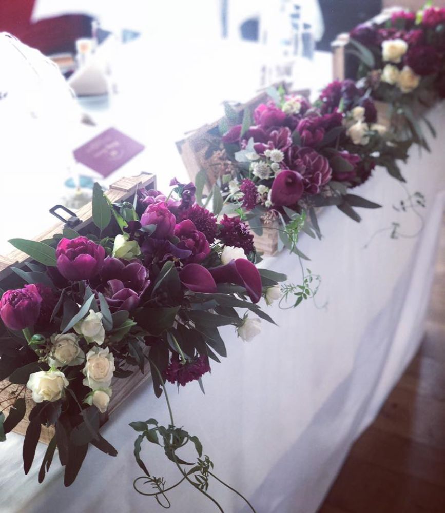 メインテーブル 【結婚式 フラワー 会場装花】