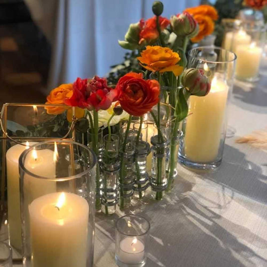 吸水スポンジ不使用のメインテーブル装飾 【結婚式 フラワー 会場装花】