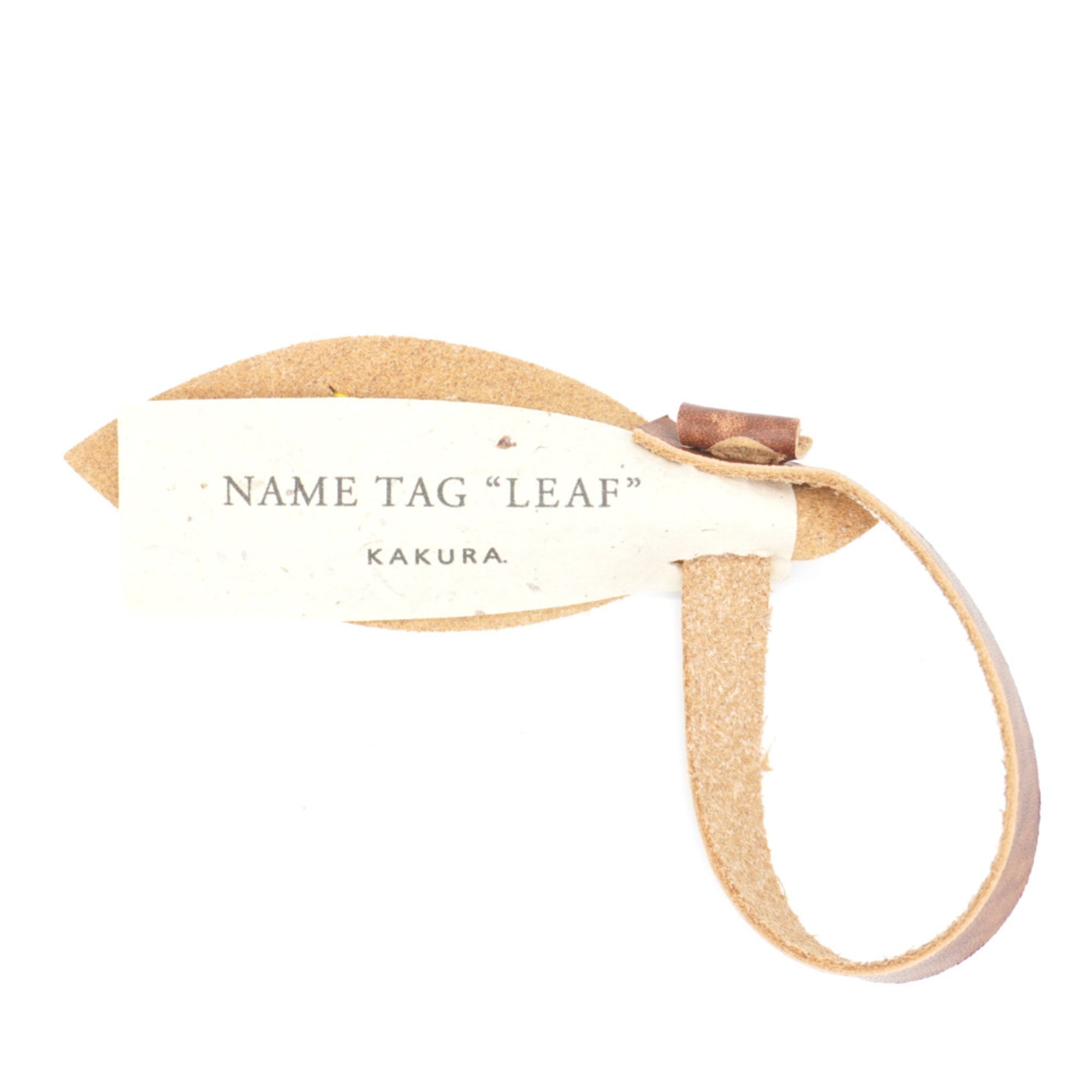結婚式 席札】レザーネームタグ “リーフ” CORDY限定【結婚式 ペーパー