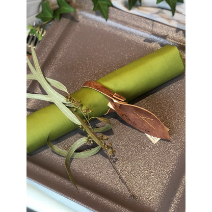 【結婚式 席札】レザーネームタグ “リーフ” CORDY限定【結婚式 ペーパー 席札】