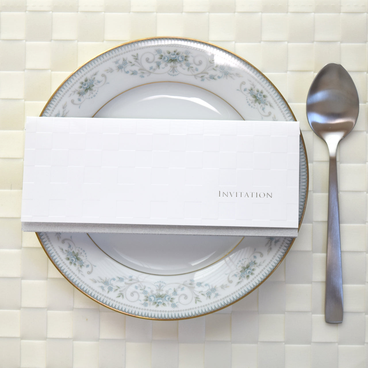 【結婚式 招待状セット】 ルーチェ ホワイト (印刷込み)【結婚式 ペーパー 招待状】