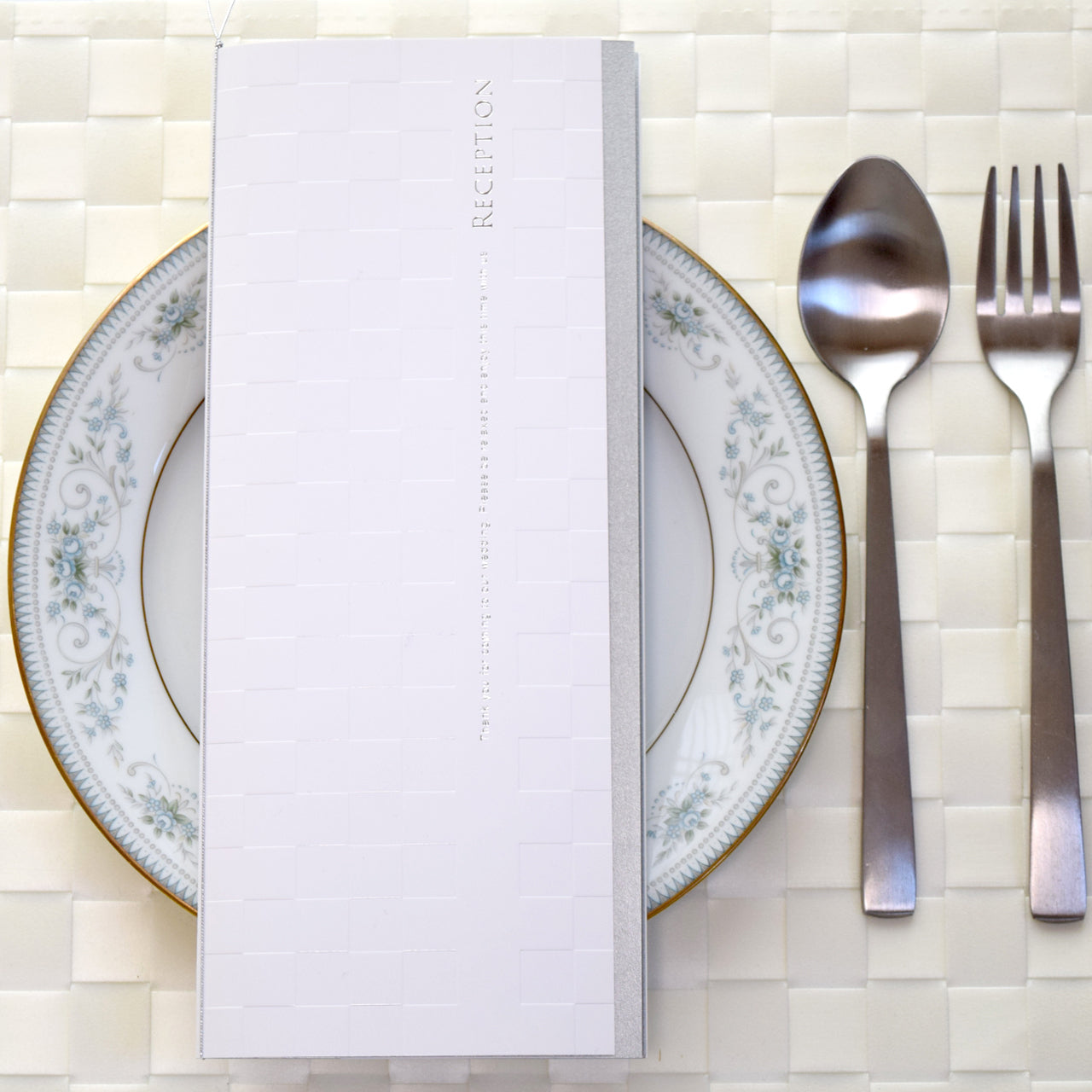 席順表 (印刷込み) ルーチェ ホワイト 結婚式 席順表【結婚式 ペーパー 席次表】