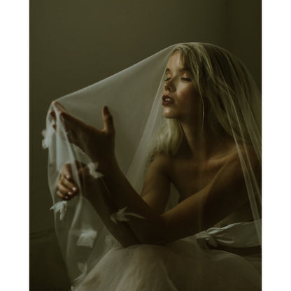 【A.B. ELLIE (エイビーエリー)】LUNA エレガントソフトチュール ウェディングベール 【結婚式 ベール】