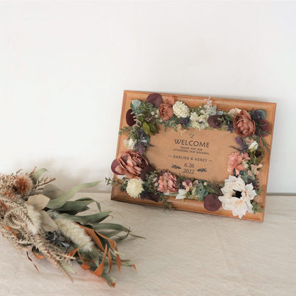 フレームウェルカムボード*BrownⅡ 【結婚式 ウェルカムボード】