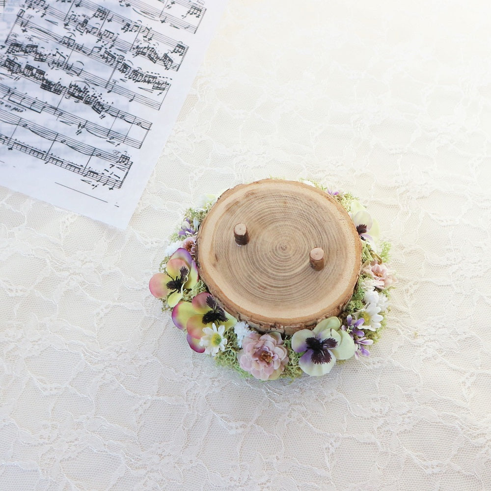 切り株リングピロー【viola】 【結婚式 リングピロー】