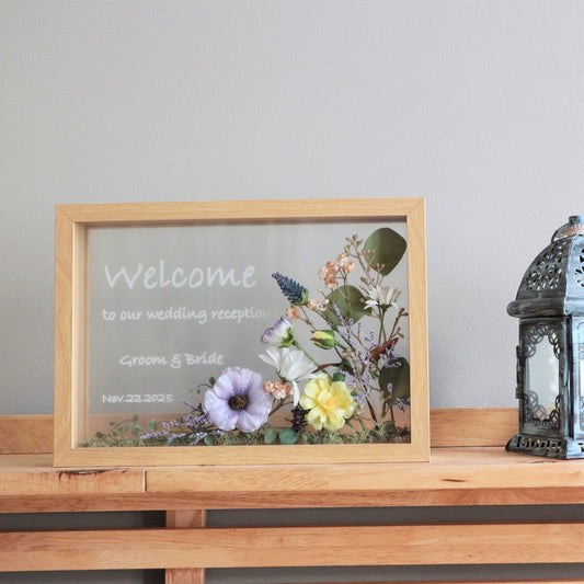 フレームウェルカムボード【ラナンキュラス 結婚式】