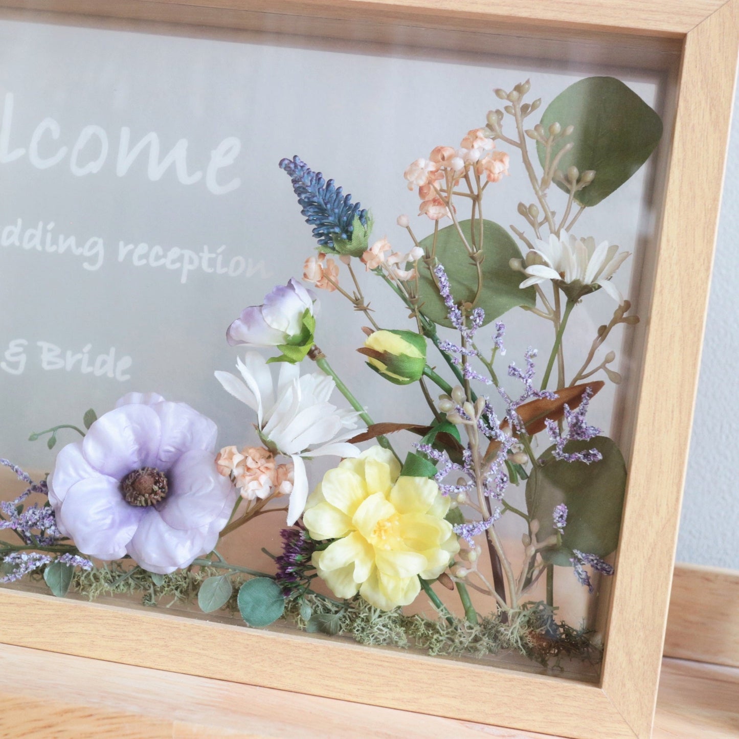 フレームウェルカムボード【ラナンキュラス 結婚式】