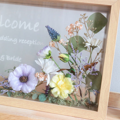 フレームウェルカムボード【ラナンキュラス 結婚式】