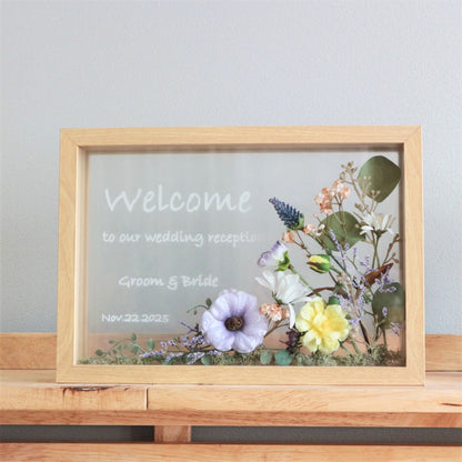 フレームウェルカムボード【ラナンキュラス 結婚式】