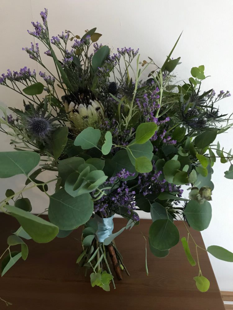 【生花】SIB bouquet natural / white X green 【結婚式 フラワー 生花 ブーケ ブートニア】