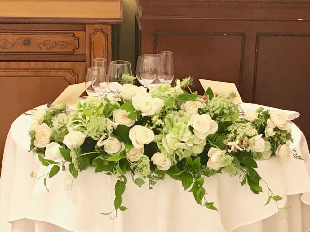 SIB wedding deco natural / メインテーブル 【結婚式 フラワー 会場装花】