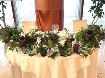 SIB wedding deco natural / メインテーブル 【結婚式 フラワー 会場装花】