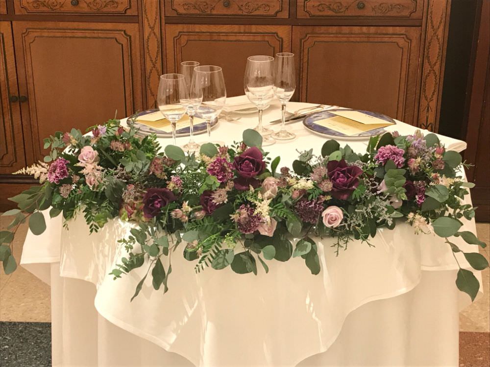 SIB wedding deco vintage / メインテーブル 【結婚式 フラワー 会場装