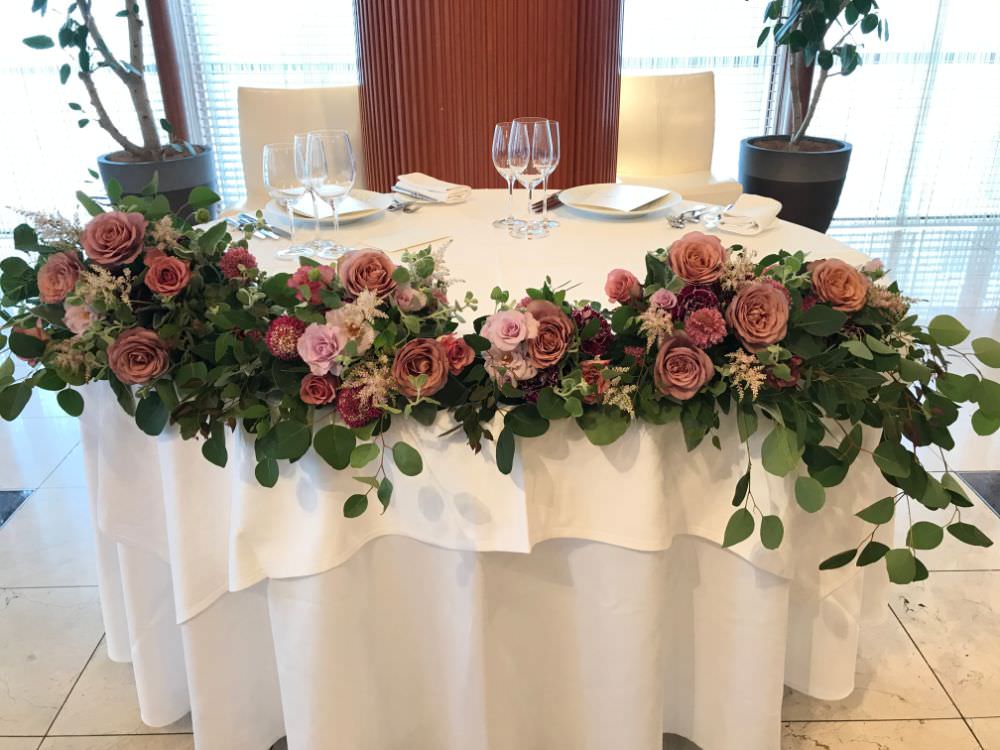 SIB wedding deco vintage / メインテーブル 【結婚式 フラワー 会場装花】