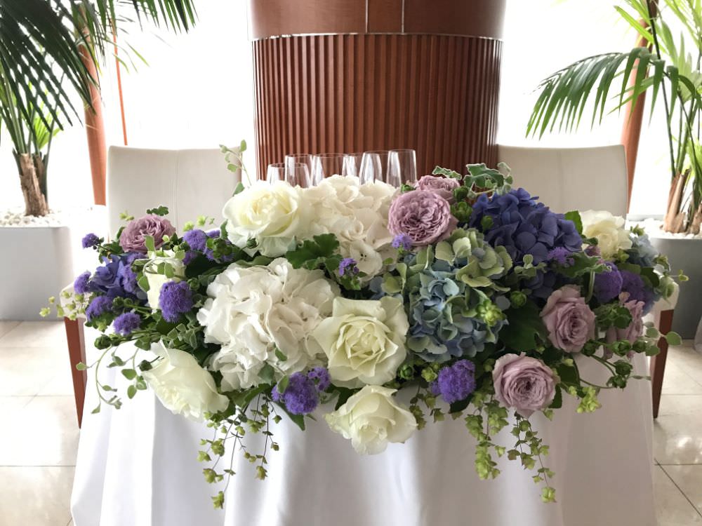 SIB wedding deco / メインテーブル 【結婚式 フラワー 会場装花】