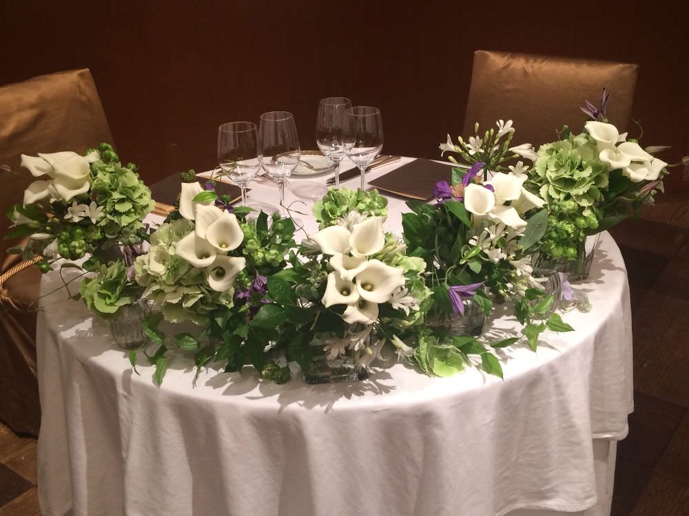 SIB wedding deco / メインテーブル 【結婚式 フラワー 会場装花】