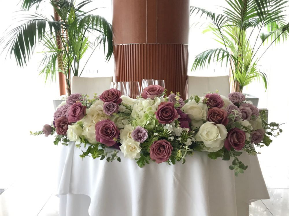 SIB wedding deco / メインテーブル 【結婚式 フラワー 会場装花】