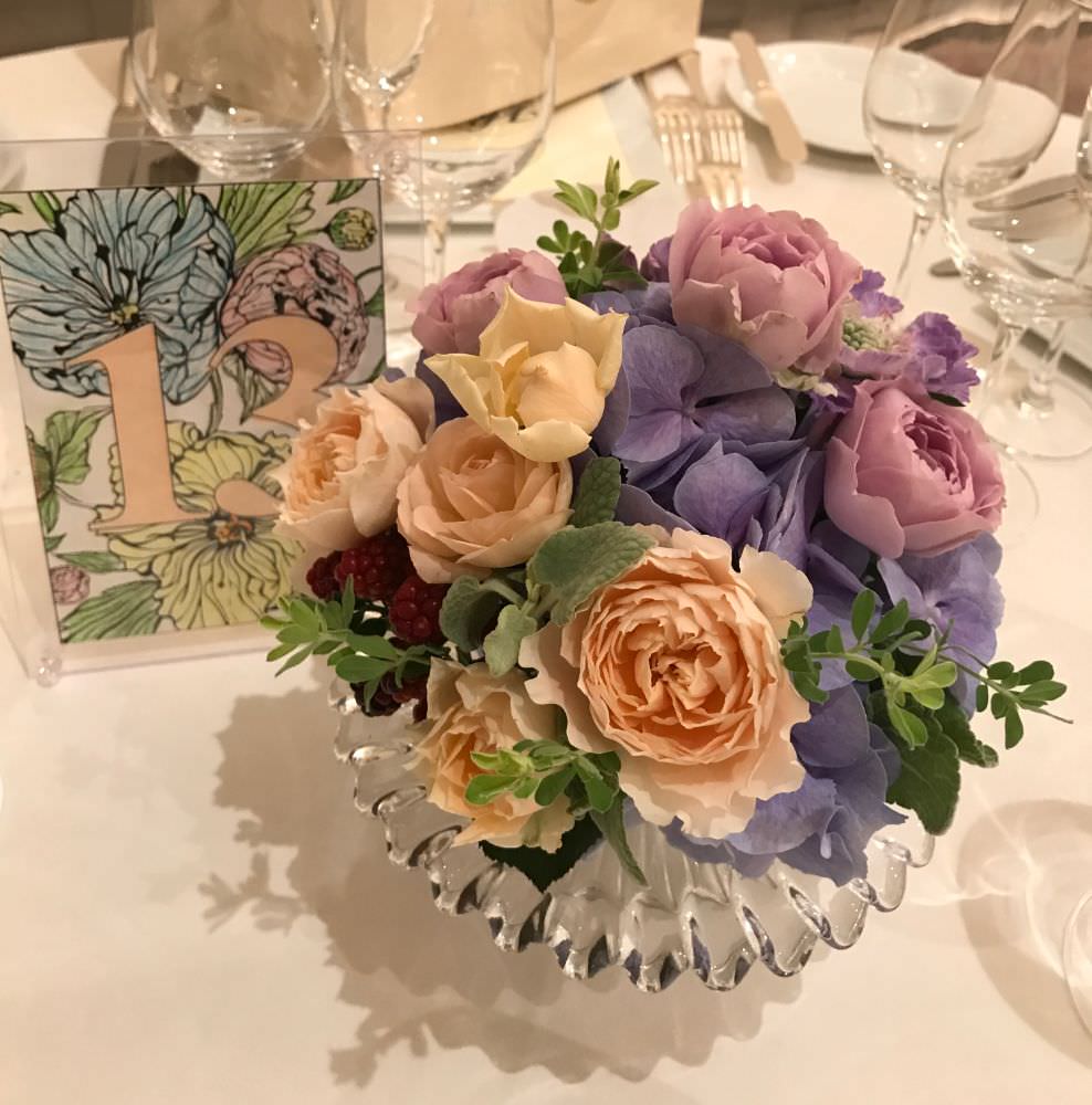 SIB wedding deco main / ゲストテーブル　【結婚式　フラワー　会場装花】