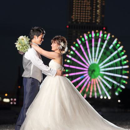 【挙式付】フォトウェディング　　　大阪府　りんくうマーブルビーチ　【結婚式　写真　フォトウェディング】