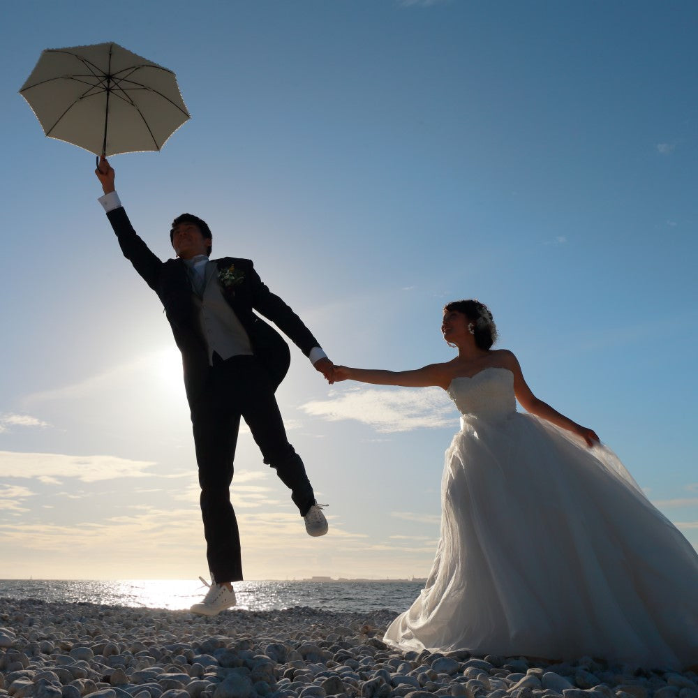 【挙式付】フォトウェディング　　　大阪府　りんくうマーブルビーチ　【結婚式　写真　フォトウェディング】