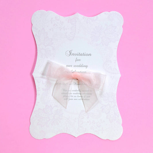 【結婚式 招待状セット】マシェリ ピンク (印刷込み)【結婚式 ペーパー 招待状】