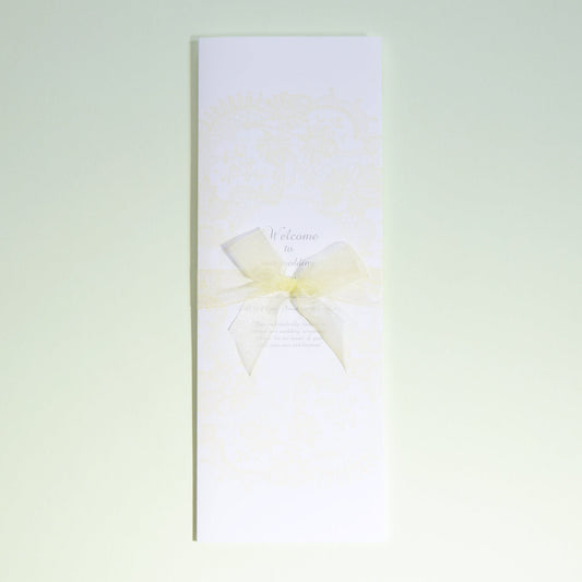 席順表 (印刷込み) マシェリ イエロー 結婚式 席順表【結婚式 ペーパー 席次表】