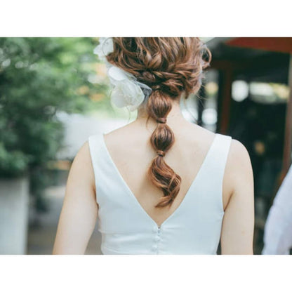 【洋装】10時間プラン 《終日サポートで安心プラン》 【結婚式 ヘアメイク 新郎 新婦】