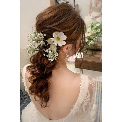 【洋装】10時間プラン 《終日サポートで安心プラン》 【結婚式 ヘアメイク 新郎 新婦】