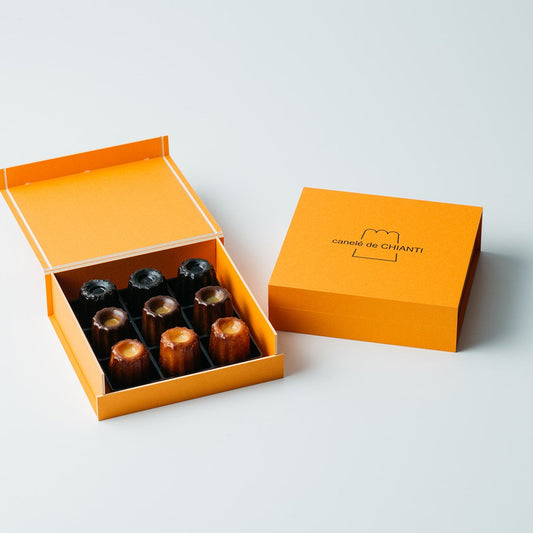 ミニカヌレ9個BOX(プレーン・ヨモギ・ココア) 【結婚式 ギフト 食品 引き菓子 洋菓子】