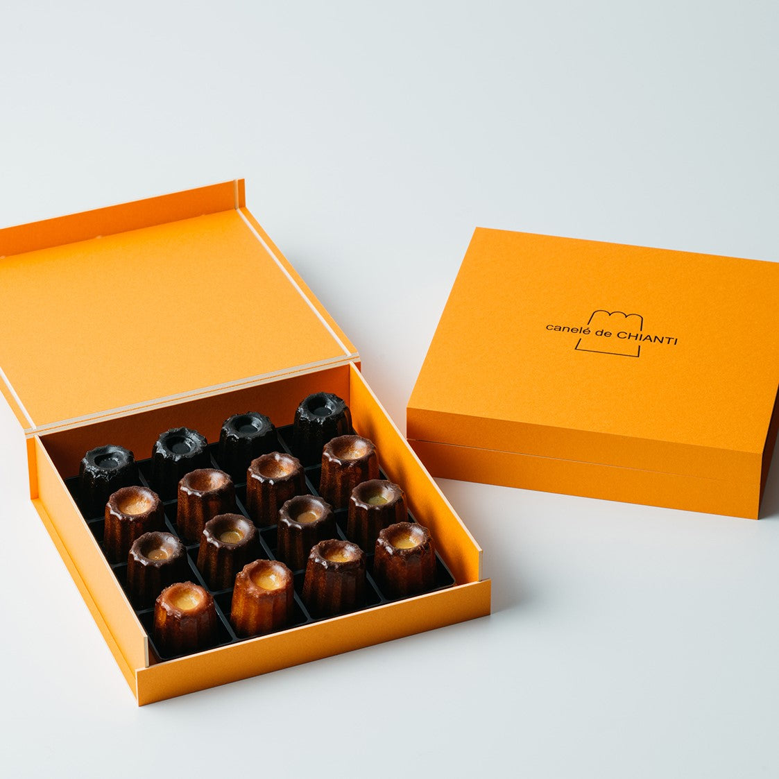 ミニカヌレ16個BOX(プレーン・ヨモギ・紫芋・ココア) 【結婚式 ギフト 食品 引き菓子 洋菓子】