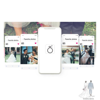 【プロフィールムービー】スマホ風 【結婚式 ムービー プロフィール】