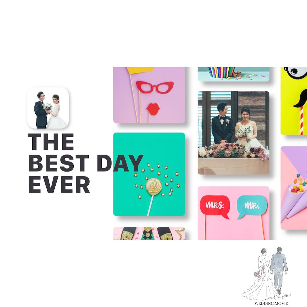 【オープニングムービー】スマホ風 【結婚式 ムービー オープニング】