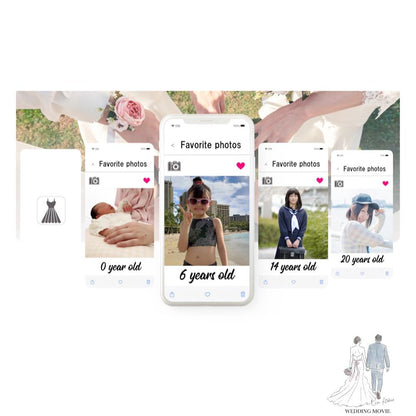 【オープニングムービー】スマホ風 【結婚式 ムービー オープニング】