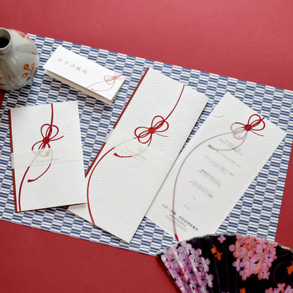 【結婚式 席次表 大人数専用】結び (印刷込み)【結婚式 ペーパー 席次表】