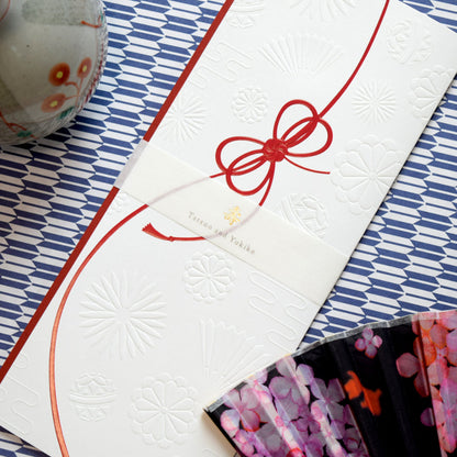 【結婚式 席次表 大人数専用】結び (印刷込み)【結婚式 ペーパー 席次表】