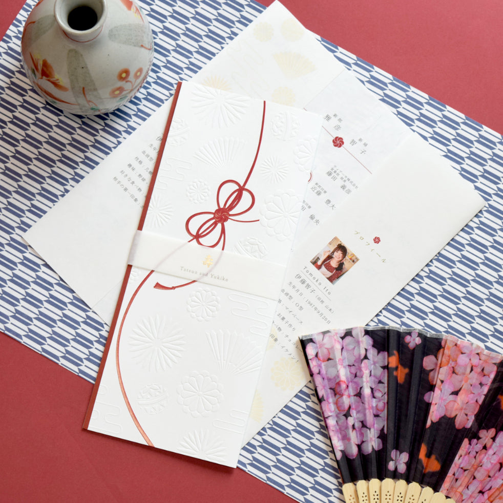 【結婚式 席次表 大人数専用】結び (印刷込み)【結婚式 ペーパー 席次表】