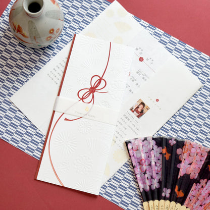 【結婚式 席次表 大人数専用】結び (印刷込み)【結婚式 ペーパー 席次表】