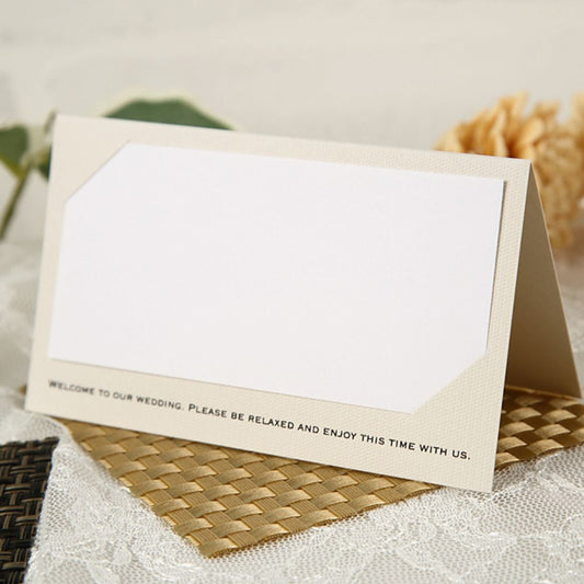 席札 アルジェンテ ブラック 12名様セット【結婚式 ペーパー 席札】