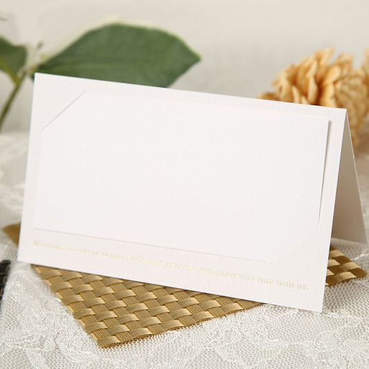 席札 アルジェンテ ホワイト 12名様セット【結婚式 ペーパー 席札】