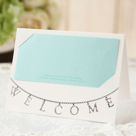 席札 ジュリエッタ プラチナ 12名様セット【結婚式 ペーパー 席札】