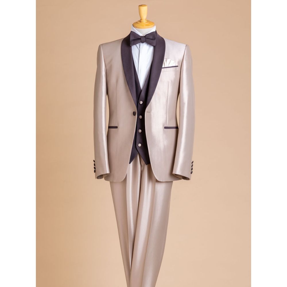 【タキシード】ベージュ ブラウン TuNoah wedding 9271 【結婚式 タキシード】