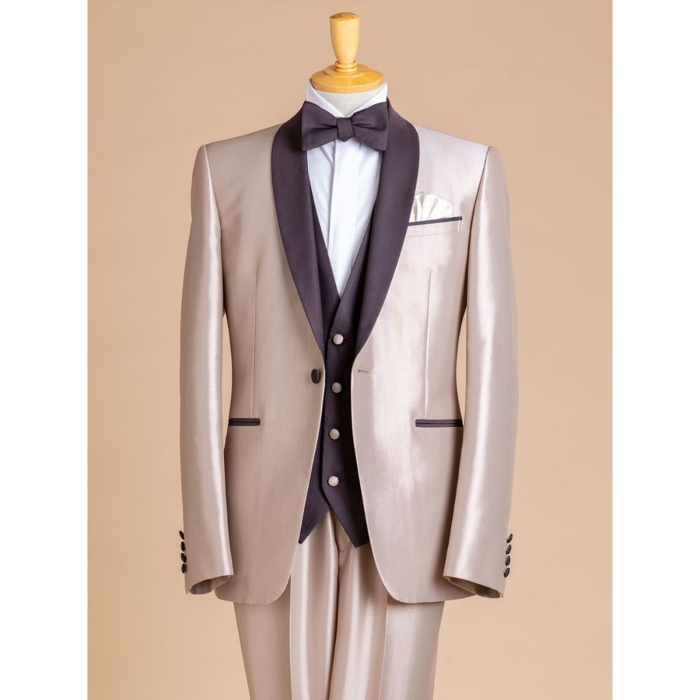 【タキシード】ベージュ ブラウン TuNoah wedding 9271 【結婚式 タキシード】