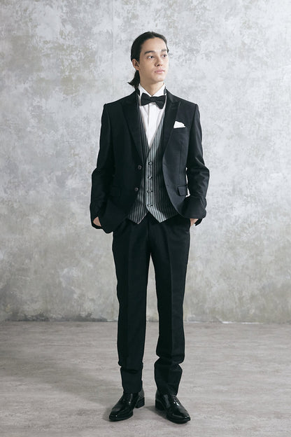 【タキシード】ブラック TuNoah wedding 9272 【結婚式 タキシード】
